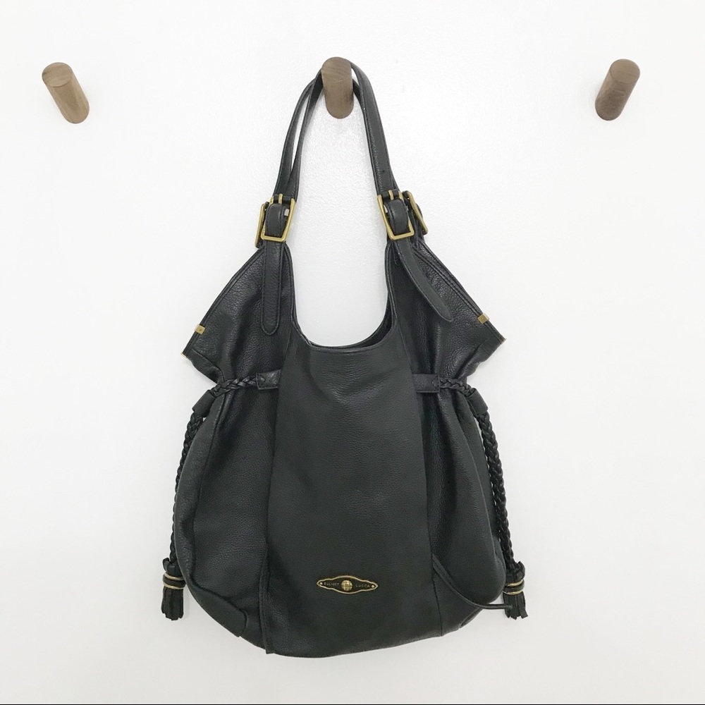 Elliot Luca Sintra Large Black Leather Purse